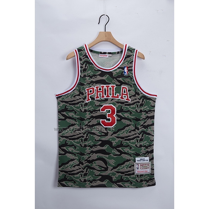 Camiseta Philadelphia 76ers Allen Iverson #3 Hardwood Classics 1996-97 Camuflaje